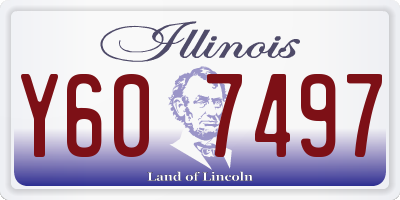 IL license plate Y607497
