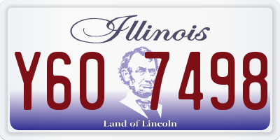 IL license plate Y607498