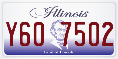 IL license plate Y607502