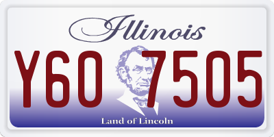IL license plate Y607505