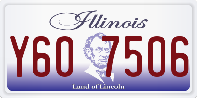IL license plate Y607506