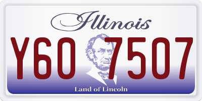 IL license plate Y607507