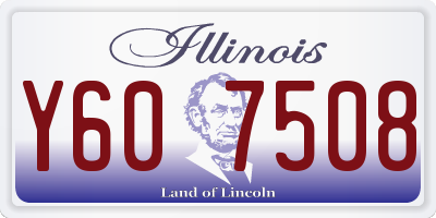 IL license plate Y607508