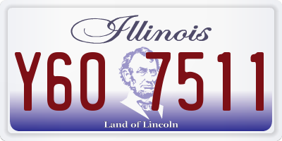 IL license plate Y607511