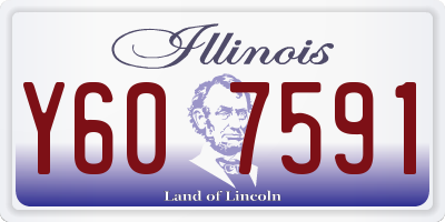 IL license plate Y607591