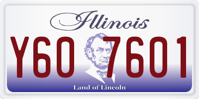 IL license plate Y607601