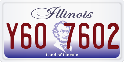 IL license plate Y607602
