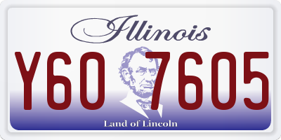 IL license plate Y607605
