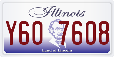 IL license plate Y607608