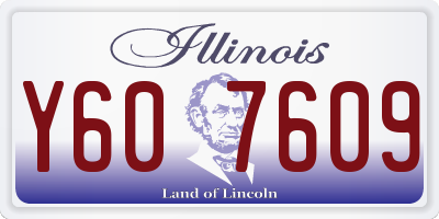 IL license plate Y607609