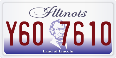 IL license plate Y607610