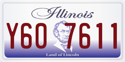 IL license plate Y607611