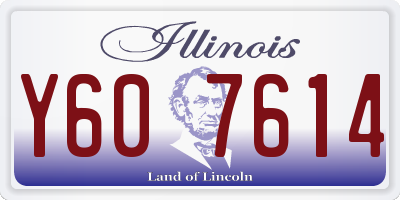IL license plate Y607614