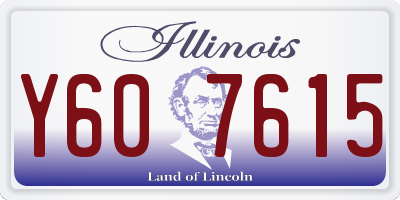 IL license plate Y607615
