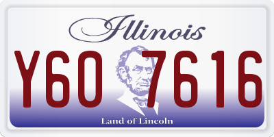 IL license plate Y607616