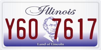 IL license plate Y607617