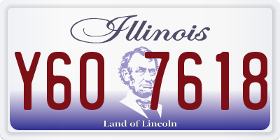 IL license plate Y607618