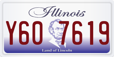IL license plate Y607619