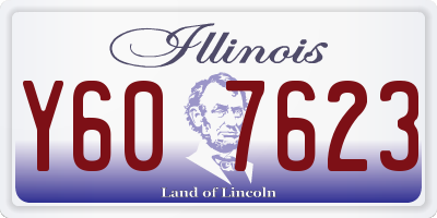 IL license plate Y607623
