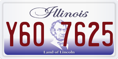 IL license plate Y607625