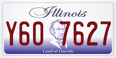 IL license plate Y607627