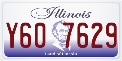 IL license plate Y607629