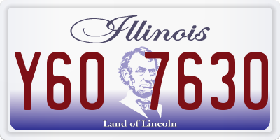 IL license plate Y607630