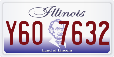 IL license plate Y607632