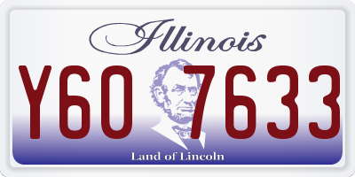 IL license plate Y607633