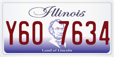 IL license plate Y607634