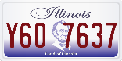 IL license plate Y607637