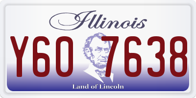 IL license plate Y607638