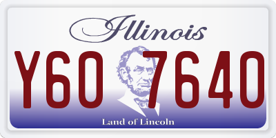 IL license plate Y607640