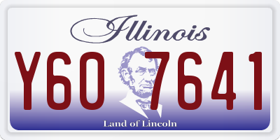 IL license plate Y607641