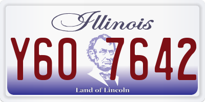 IL license plate Y607642