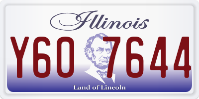 IL license plate Y607644