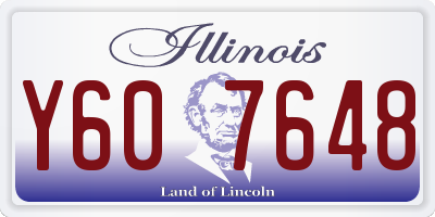 IL license plate Y607648