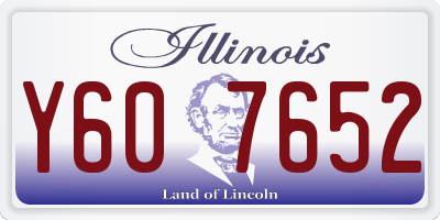 IL license plate Y607652