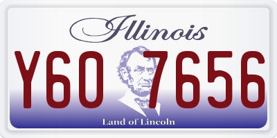 IL license plate Y607656