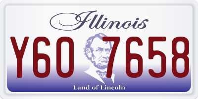 IL license plate Y607658