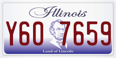IL license plate Y607659