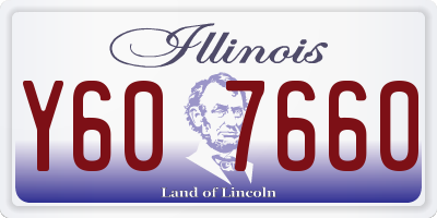 IL license plate Y607660