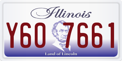 IL license plate Y607661