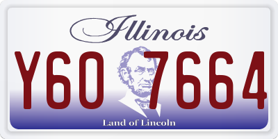 IL license plate Y607664
