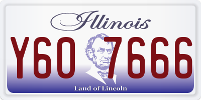 IL license plate Y607666