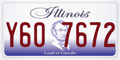 IL license plate Y607672