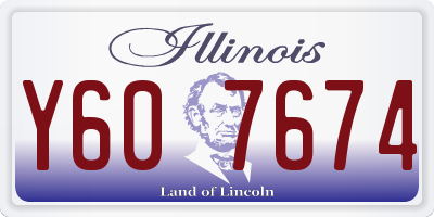 IL license plate Y607674