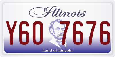 IL license plate Y607676