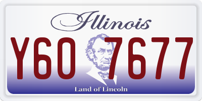 IL license plate Y607677
