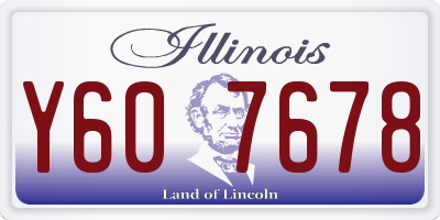 IL license plate Y607678
